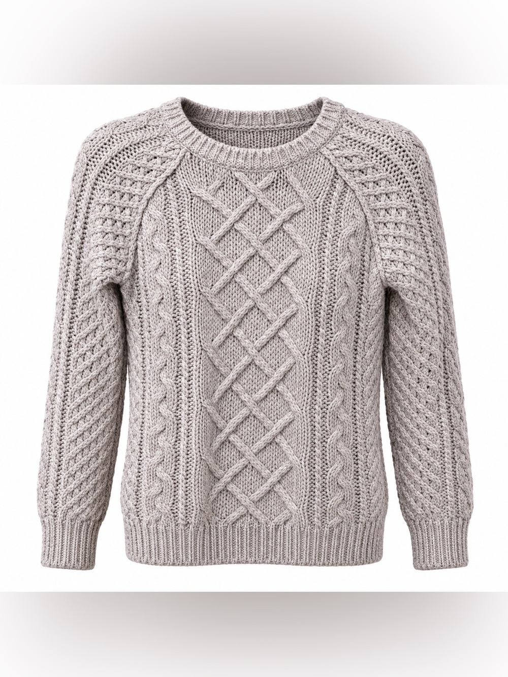Loft NWT cream wool blend cable knit sweater, XS
